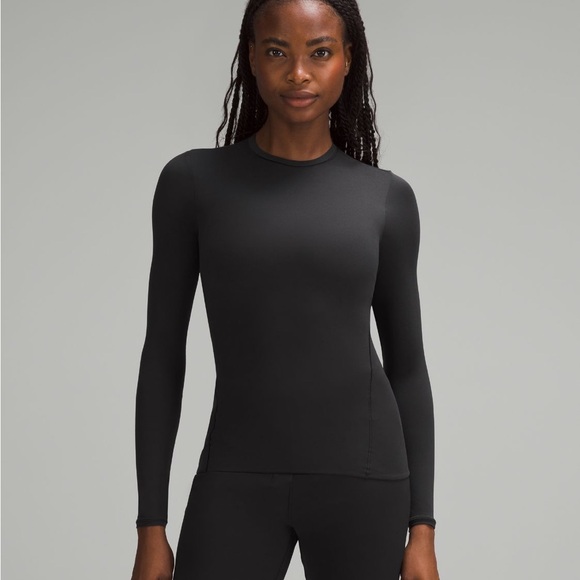 Lululemon Wundermost Ultra-Soft Nulu Crewneck Long-Sleeve, Black, XL - Picture 6 of 8
